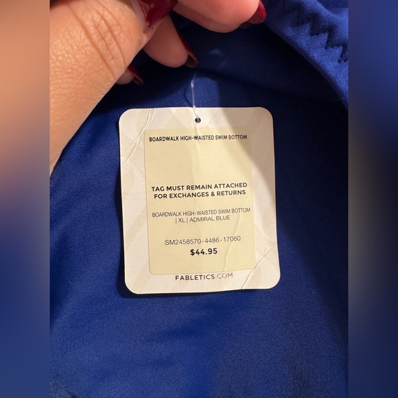 Fabletics Boardwalk High-Waisted Swim Bottom Sz Extra Large - Picture 5 of 6